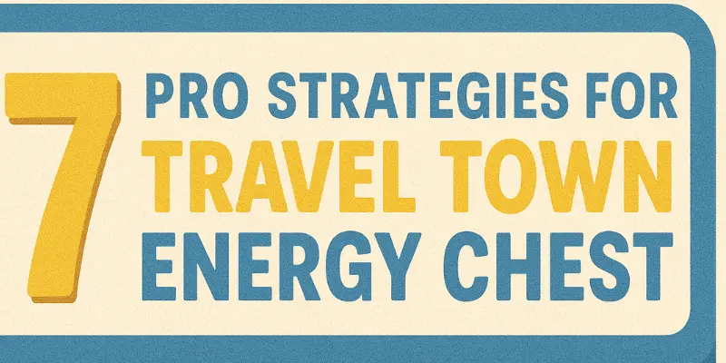 7 Pro Strategies for Travel Town Energy Chest Domination