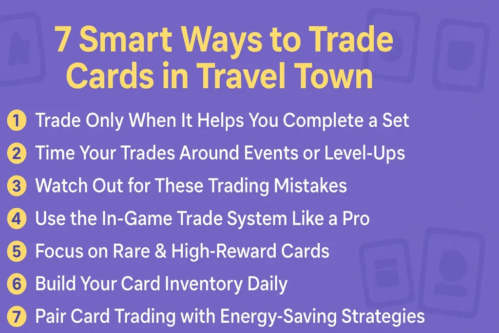 7 Smart Ways to Trade Cards in Travel Town