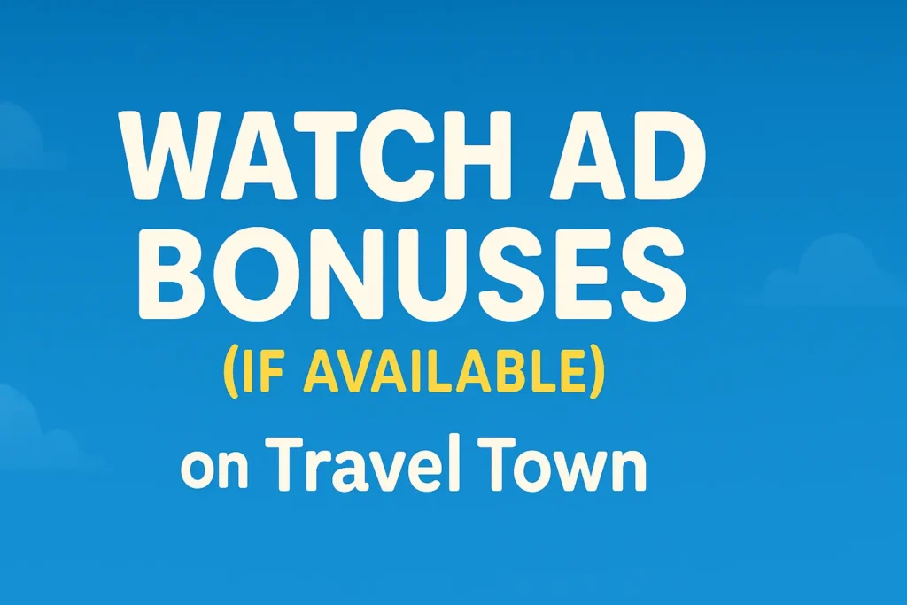 Watch Ad Bonuses (If Available)