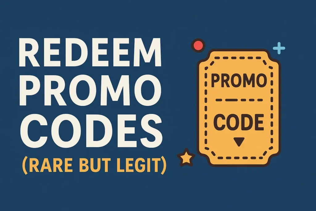 Redeem Promo Codes (Rare but Legit)