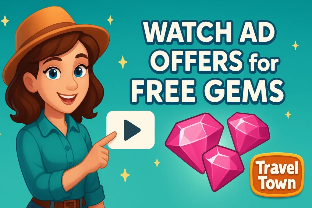 Watch Ad Offers for Free Gems