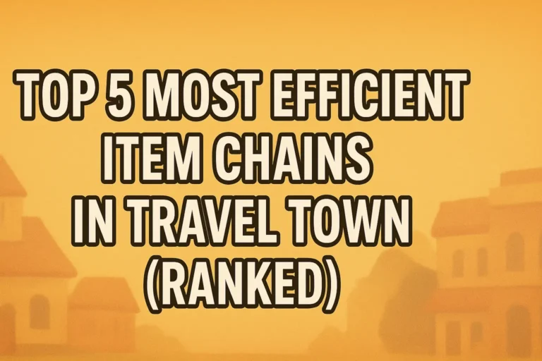 Top 5 Most Efficient Item Chains in Travel Town (Ranked)
