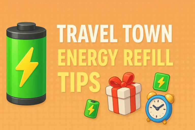 Travel Town Energy Refill Tips