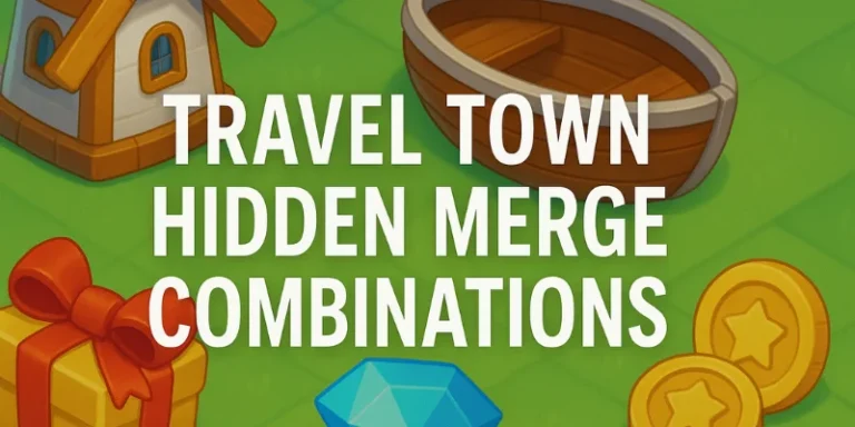 Travel Town Hidden Merge Combinations