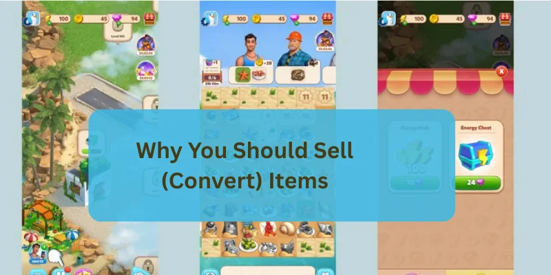 Why You Should Sell (Convert) Items