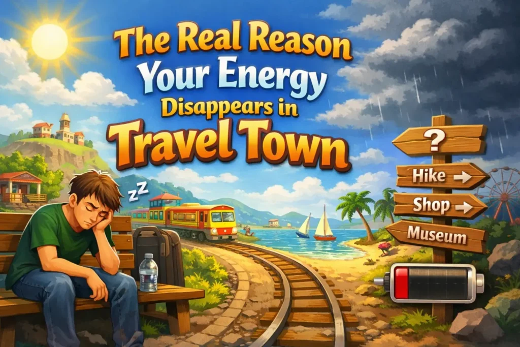 The Real Reason Your Energy Disappears in Travel Town