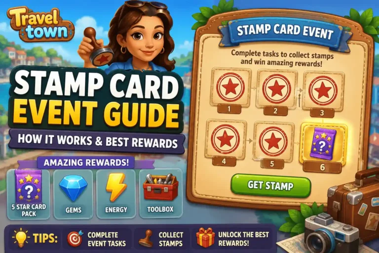 Travel Town Stamp Card Event
